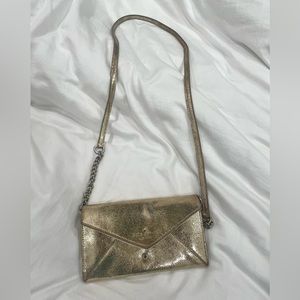 Authentic gold kate spade clutch wallet purse
